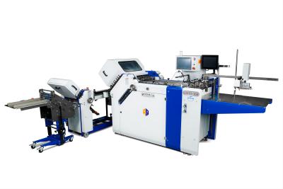 China Gran formato de tamaño A3 y A4 Cinturón de conducción Máquina de plegado de papel para folletos carpeta de papel en venta