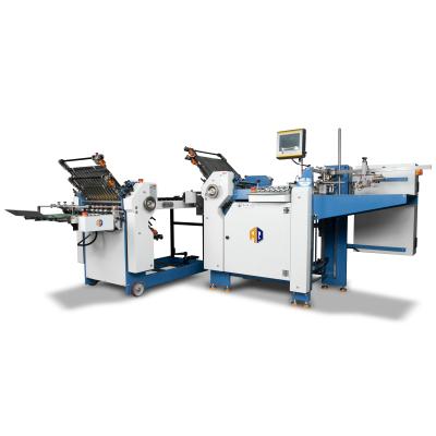China Automatische Kreuzfalte Papier Falte Maschine PLC Manuelle Papiermappe zu verkaufen