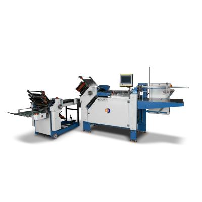 China Reliable Performance A3 Sheet Inserts Folding Cross Fold Leaflets Folding Machine With Double Sheet Detection Unit for sale