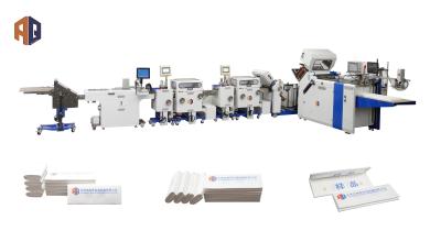 China Belt Driving Pharmaceutical Leaflet Folding Machine With Camera Inspection System for sale