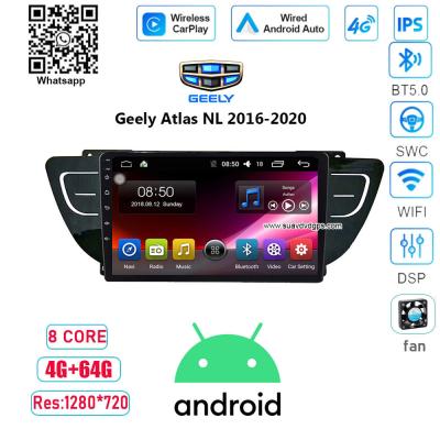 China Geely Atlas NL-3 2016-2020 Multimedia Video Player Carplay Android Car Radio Stereo GPS for sale