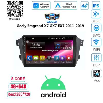 China Geely Emgrand X7 GX7 EX7 Autoradio Multimedia Navigation Car Android GPS for sale