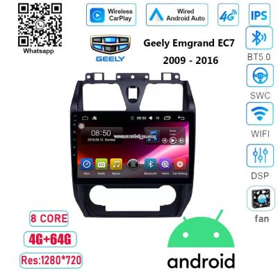 China Geely Emgrand EC7 Auto Android car radio player 4G Carplay GPS navigation for sale