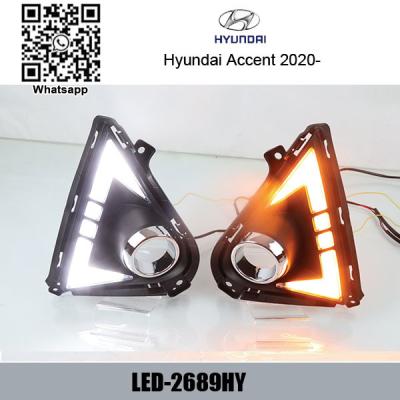 China Hyundai Accent 2020-2022 Car LED Daytime Running Lights DRL driving daylight for sale