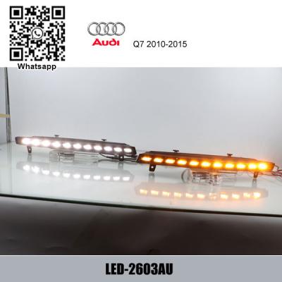 China Audi Q7 LED DRL Daytime Running Lights Driving Fog Lamp Turn Signal 2010-2015 for sale