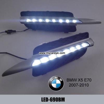 China BMW X5 E70 DRL LED Daytime driving light kit Car front lights upgrade for sale
