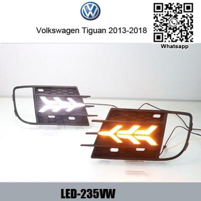 China VW Tiguan Volkswagen DRL LED Daytime driving turn signal Fog Lights for sale