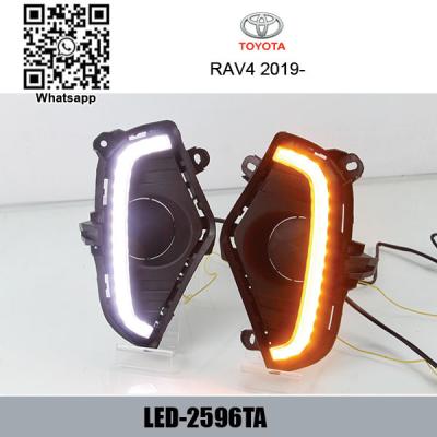 China Toyota RAV4 2019 Car DRL LED Daytime driving turn signal Lights for sale