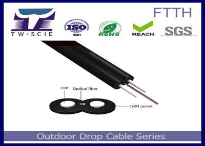 Китай Член-ФТТХ материальной прочности пряжи Кевлара кабеля оптического волокна оболочки ЛСЗХ крытый продается