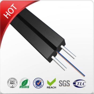 Chine Câble Ethernet optique de fibre noir/blanc de veste avec le fil d'acier FRP renforcent à vendre