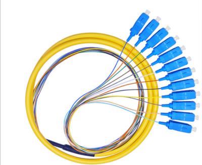 China Polish UPC / APC Pigtail Fiber Optic Cable High Temperature Stability for sale