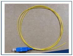 China Convex Spherical End Fiber Optic Pigtail Simplex / Duplex Cord Type TW for sale