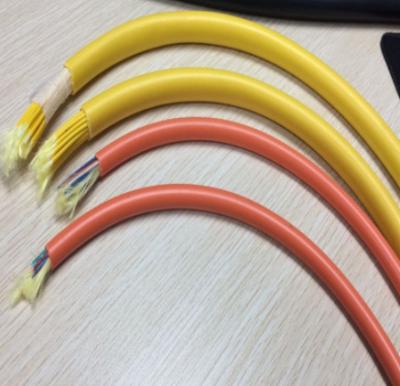 China Cable de fribra óptica de encargo de 6 bases del OEM de China, durabilidad del cable de fribra óptica del desbloqueo alta en venta