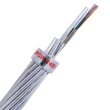 China Stranded Optical Fiber Ground Wire , 24 Core Fiber Optic Cable Proof Stress ≥0.69GPa for sale
