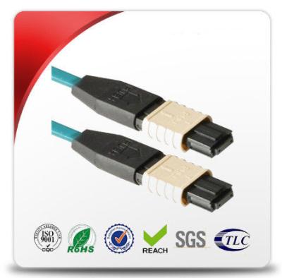 China 24 Kern MPO - weibliches OFC Verbindungskabel MPO, Faser-Optikflecken-Kabel-gelbe Jacken-Farbe zu verkaufen