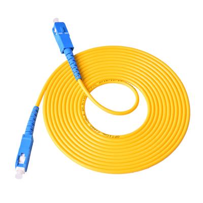 China 1M 3M 5M 10M 20M 30M LC To LC Fiber Optic Patch Cord Jumper Cable SM Simplex Single Mode Optic Cable For Network for sale