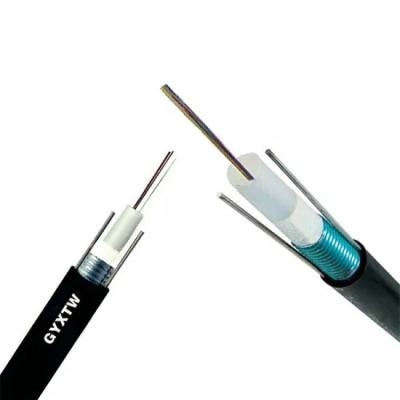 China corning armored fiber optic cable  Black Outer Sheath GYXTW factory type power telecommuniction for sale