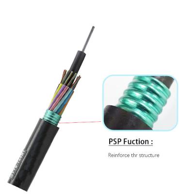 China GYTS with Water-blocking tape 36 72 96 Core Armored Fiber Optic Cable for connecting communication equipments for sale
