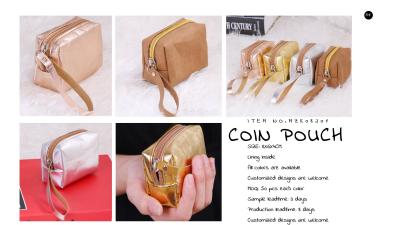 China ECO-Friendly washable kraft paper cosmetic bag, makeup bag, coin bag, coin pouch for sale