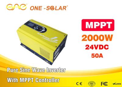 China 24v 48v Dv 220v Ac Pure Sine Wave MPPT Solar Inverter 2000 Watt With Charge for sale