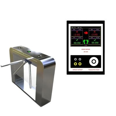 China Electrostatic discharge system tripod turnstile ESD Access Control system for sale