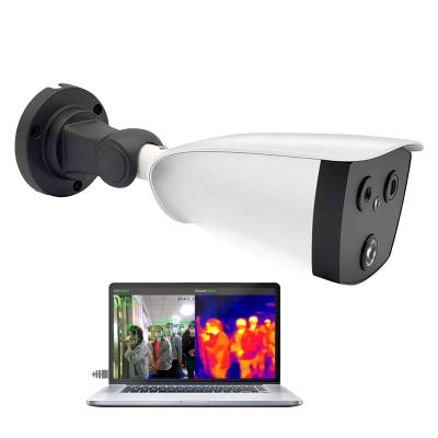 Chine AI binocular body temperature scanner Thermographic Security Camera face recognition thermal imaging camera à vendre
