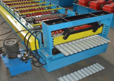 China Telescopic Channel Aluminum Gutter Corrugated Roof Panel Roll Forming Machine 12m Min for sale