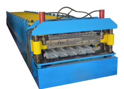 China Corrugated Profile Double Layer Roofing Sheet Roll Forming Machine Cr12 Cutting Blade for sale