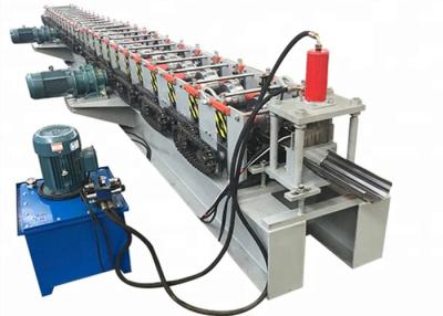 China Steel Galvanized Shutter Door Frame Roll Forming Machine High Pressure Punching for sale