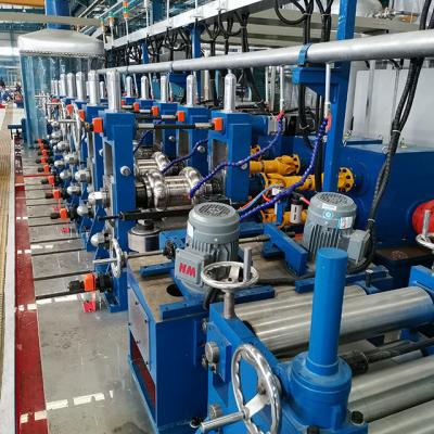 China ERW Steel Pipe Forming Machine Welded Tube Manufacturing Line 76.2-165 x 6mm for sale