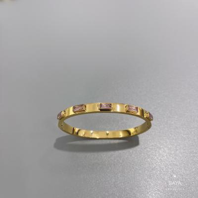Chine Grand bracelet coloré de luxe d'acier inoxydable de boucle de bijou pour l'engagement à vendre