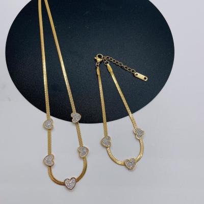 中国 PAVOI Freshwater Pearl Heart Necklace Set 14K Gold Plated For Women 販売のため
