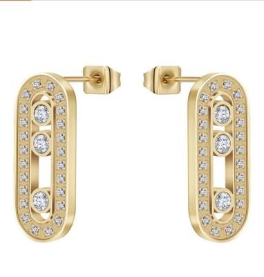 China Women Cartilage Cuffs Hoop Climber Earrings With Cubic Zirconia CZ for sale
