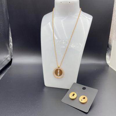 Κίνα 2024 New Waterproof Trendy Stainless Steel Jewelry Sets , 18K Gold ,Luxury Gift, Wholesale προς πώληση