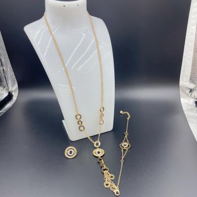 Китай 2024 New Waterproof Trendy Stainless Steel Jewelry Sets , 18K Gold ,Luxury Gift, Wholesale продается