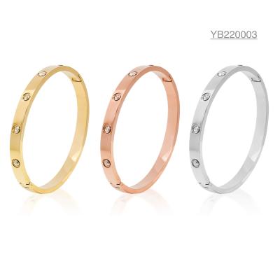 China Fade Free Stainless Steel Gold Bracelet for sale