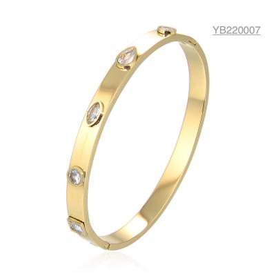 China 12g CZ Diamond Gold Bracelet for sale