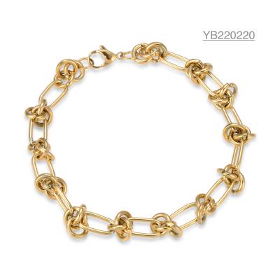 China ODM Mens Hip Hop Bracelets Brand Heavy Industry Gold Chain Bangle for sale