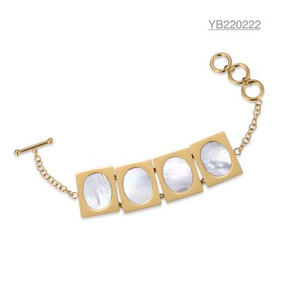 China 16cm Shell Pendant Jewelry Lush White Fritillary Inlaid Hanging Buckle Bangle Bracelet for sale