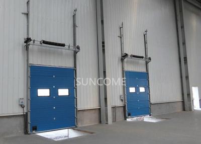 China Galvanized Steel Frame High Speed Sectional Doors High frequency Motor for sale
