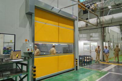 China 304 portas industriais do obturador do quadro de aço inoxidável, porta de alta velocidade do obturador à venda
