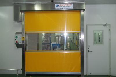 China Rapid Automatic Industrial High Speed PVC Curtain Roll Up Door Fast Rolling Door for sale