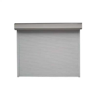 China White Double Panel Automatic Roller Up Door In Warehouse , Galvanized Steel for sale