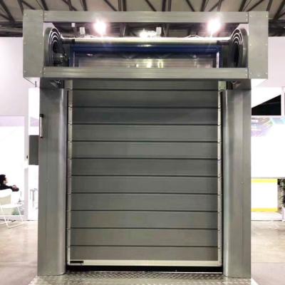 China 1.0m/s Outside Industry High Speed Sectional Security Door Sandwich Panel for sale