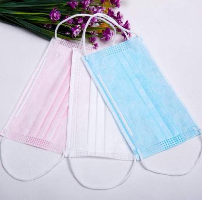 China Wholesale 3-layer Disposable Non-woven Melt Blown Fabric Face Mask with Ear-loop and Tie-on for sale