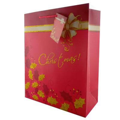 China Paper Bags Christmas Gift Bags Luxury Paper Gift Bags for holidays for sale