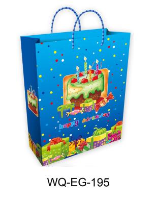China Happy Birthday Paper Gift Bags for sale