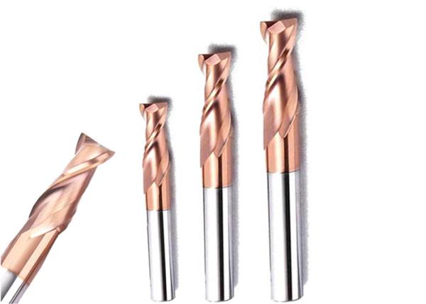Quality CNC Router End Mills Cutter Tools Two Flute Black Or Copper Color Option for sale