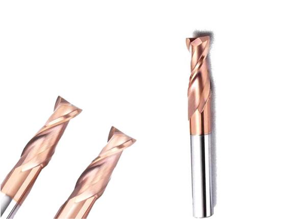 Quality 2 Flute CNC End Mill / Foam Glass Cutting End Mill AlTiN or TiSiN Coating for sale