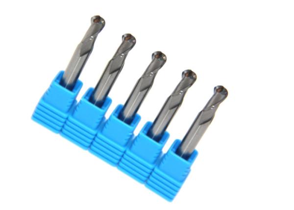 Quality Three Flute Ball Nose End Mill / High Efficient Aluminum Ball Nose Drill Bit for sale
